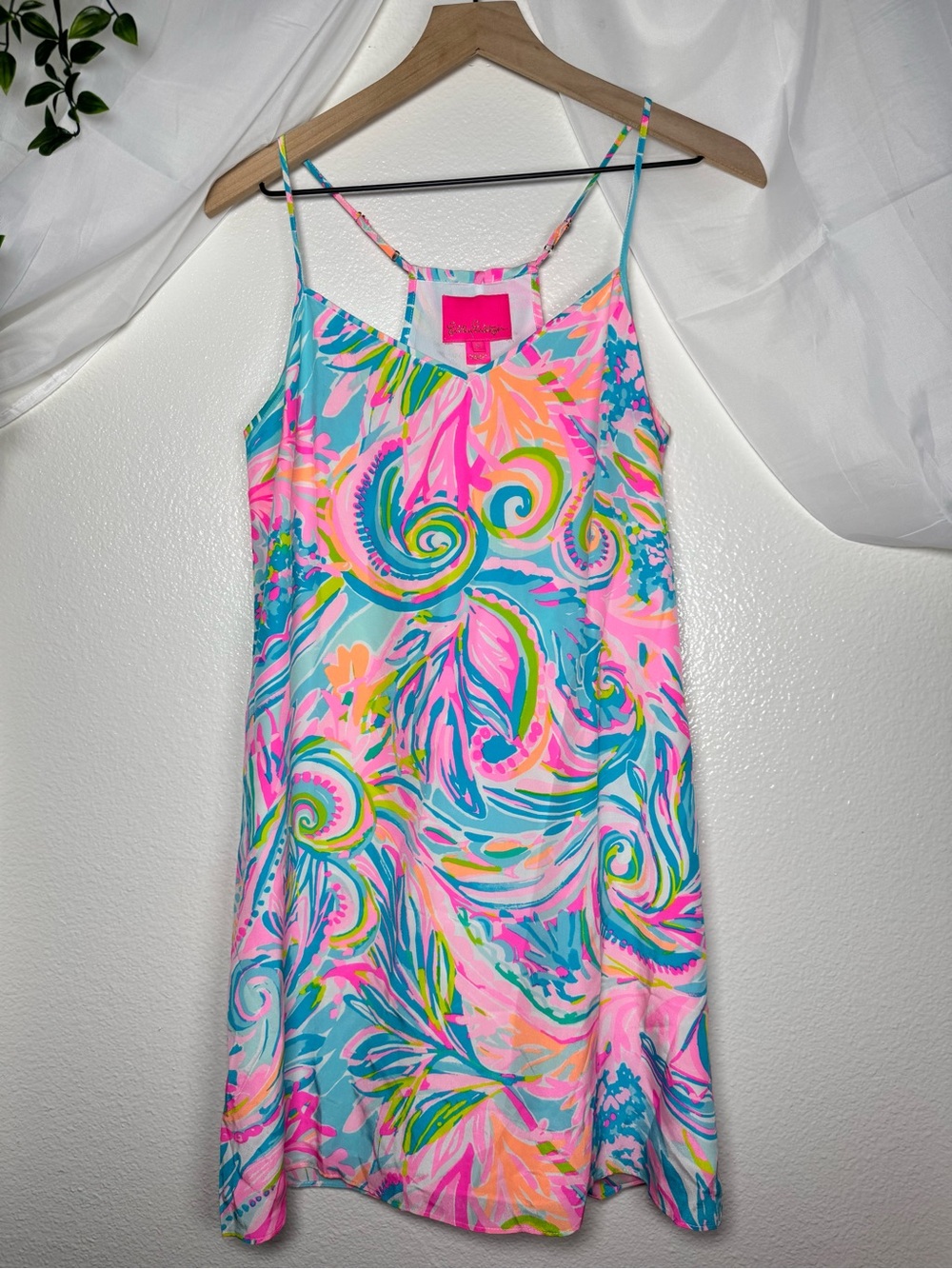 Lilly Pulitzer Dusk Silk Slip Mini Dress in Carnivale Coral Print